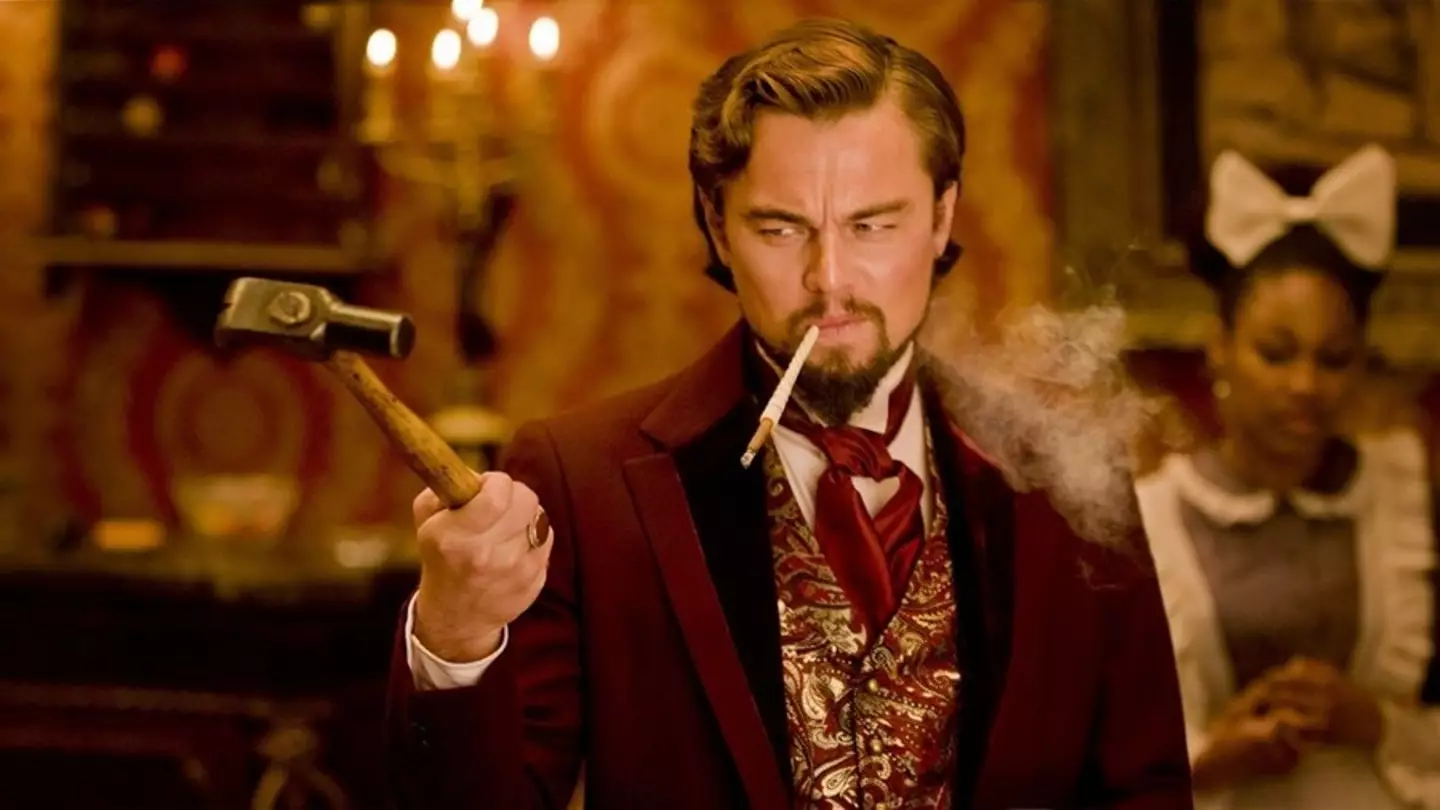 Leonardo DiCaprio plays the hardcore plantation owner Calvin Candie.