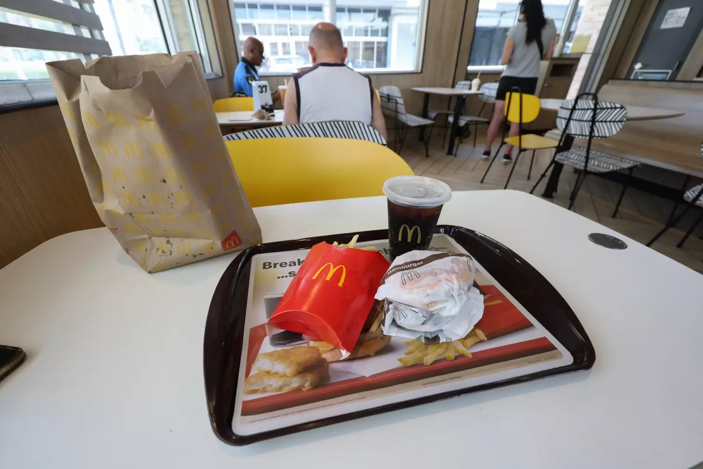 Someone took to Reddit to point out a rule they spotted in a McDonald's branch (Joe Raedle/Getty Images)
