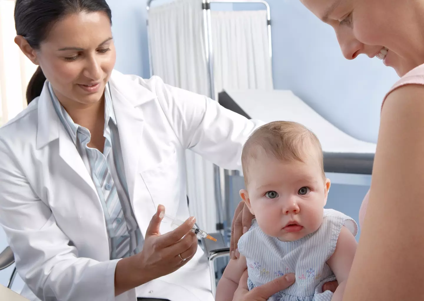 A following vaccine is included in a baby's routine jabs.