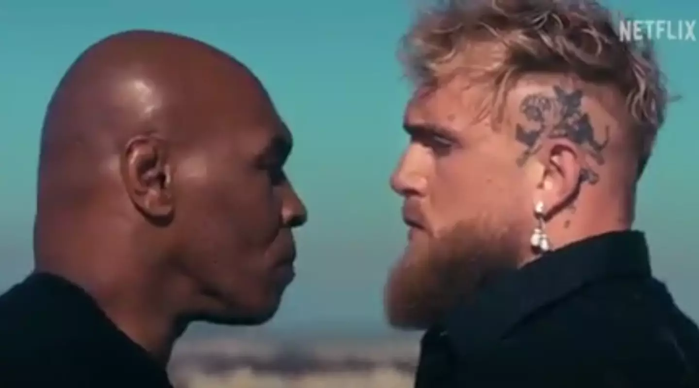 Tyson and Paul shared a tense face-off in the trailer.