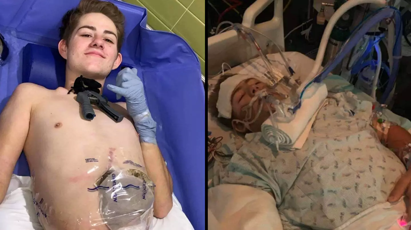 Lad who survived body getting chopped in half in horrific work accident has new health scare