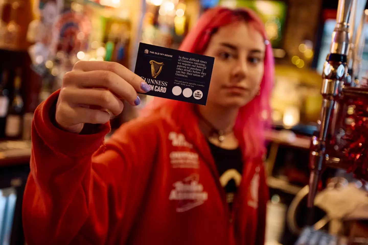 Guinness ration cards? It's truly end times (BENJAMIN CREMEL/AFP via Getty Images)