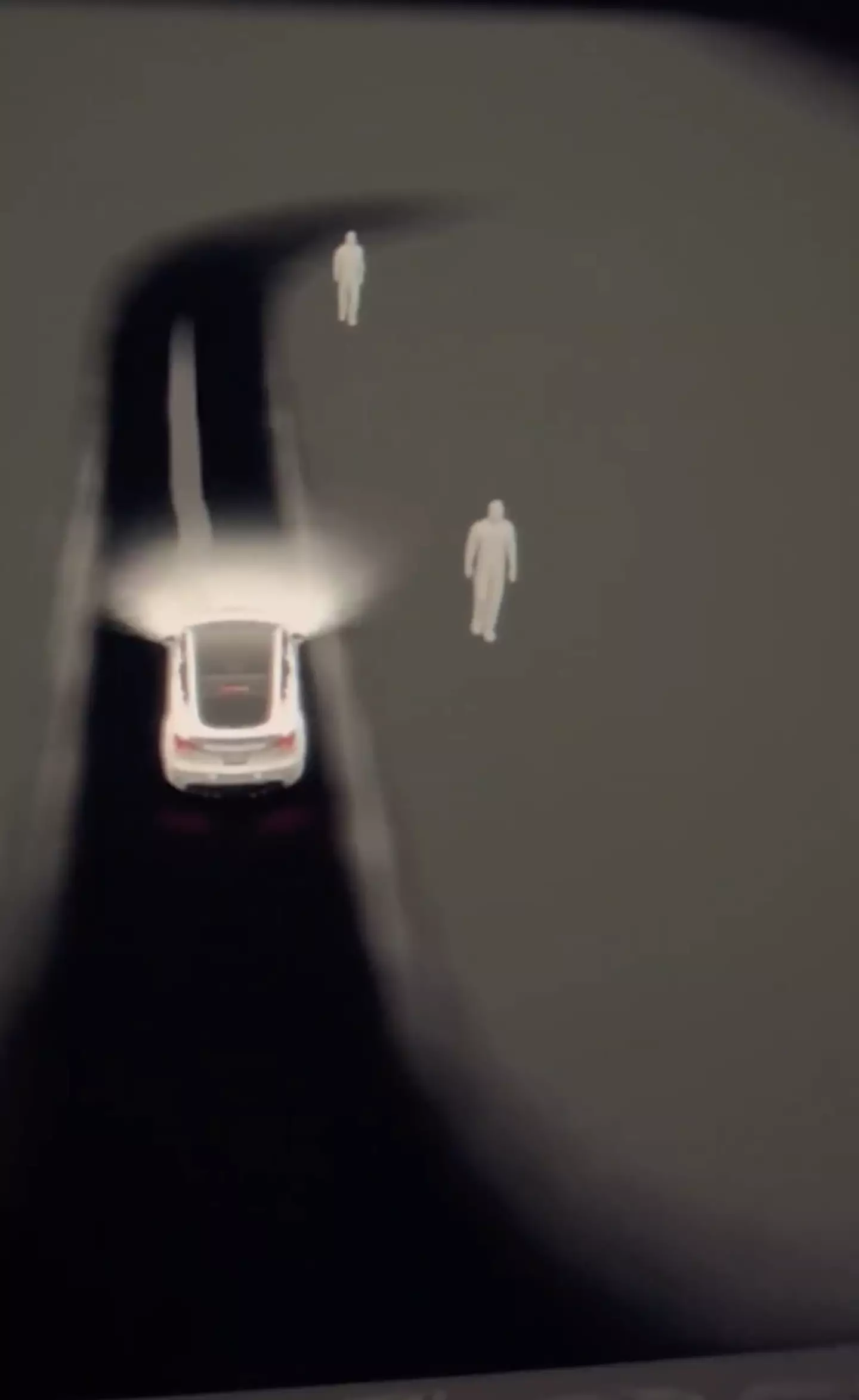 A Tesla driver noticed ‘ghosts’ approaching his car.
