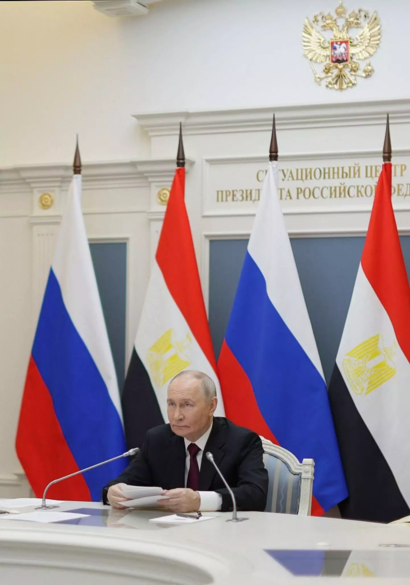 Putin said last week that a conflict with Europe is 'outright lies and nonsense' (GAVRIIL GRIGOROV/POOL/AFP via Getty Images)