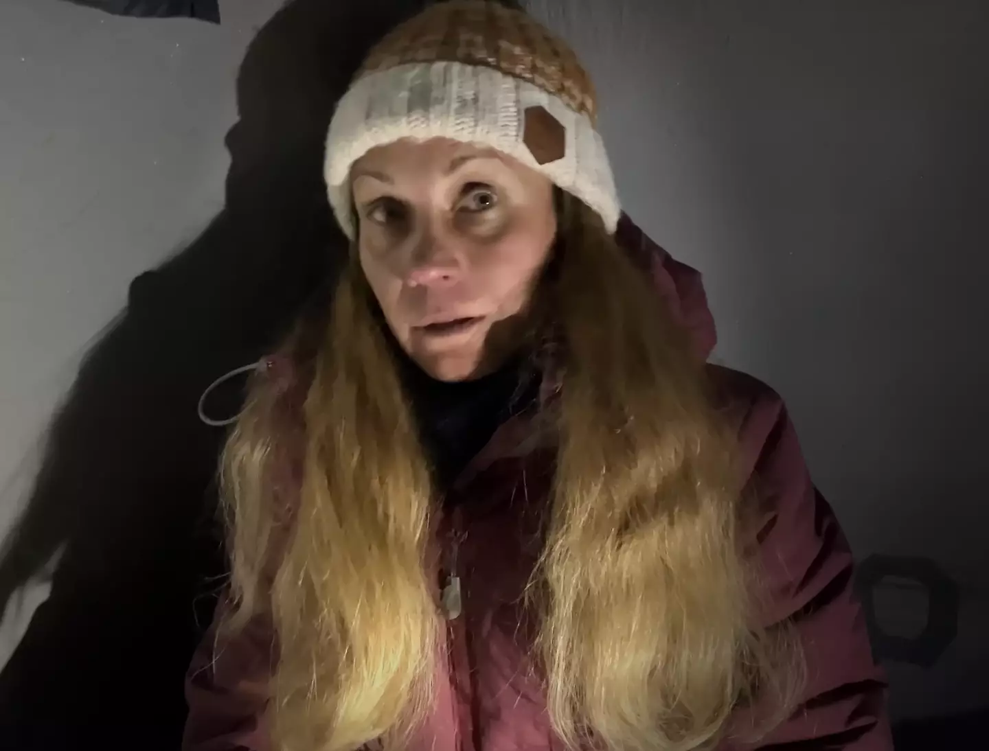 47-year-old Natalia Nagovitsina has been trapped on a mountain since 12 August (YouTube/ Dmitry Sinitsyn)