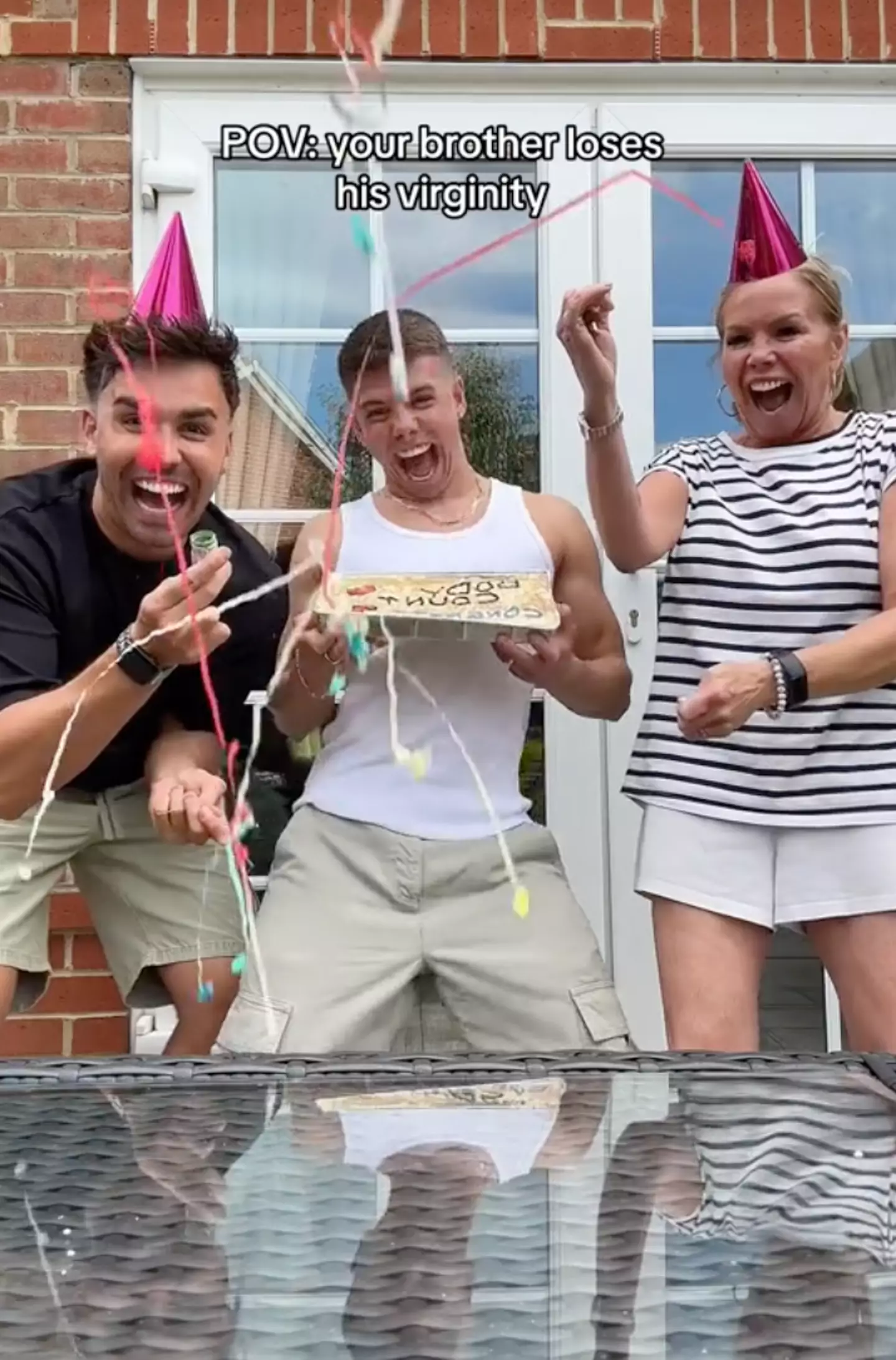 Gogglebox's The Baggs celebrated their youngest son, George, losing his virginity.