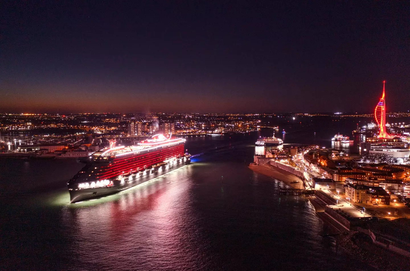 The Valiant Lady leaving the UK (Chris Gorman/Getty Images)