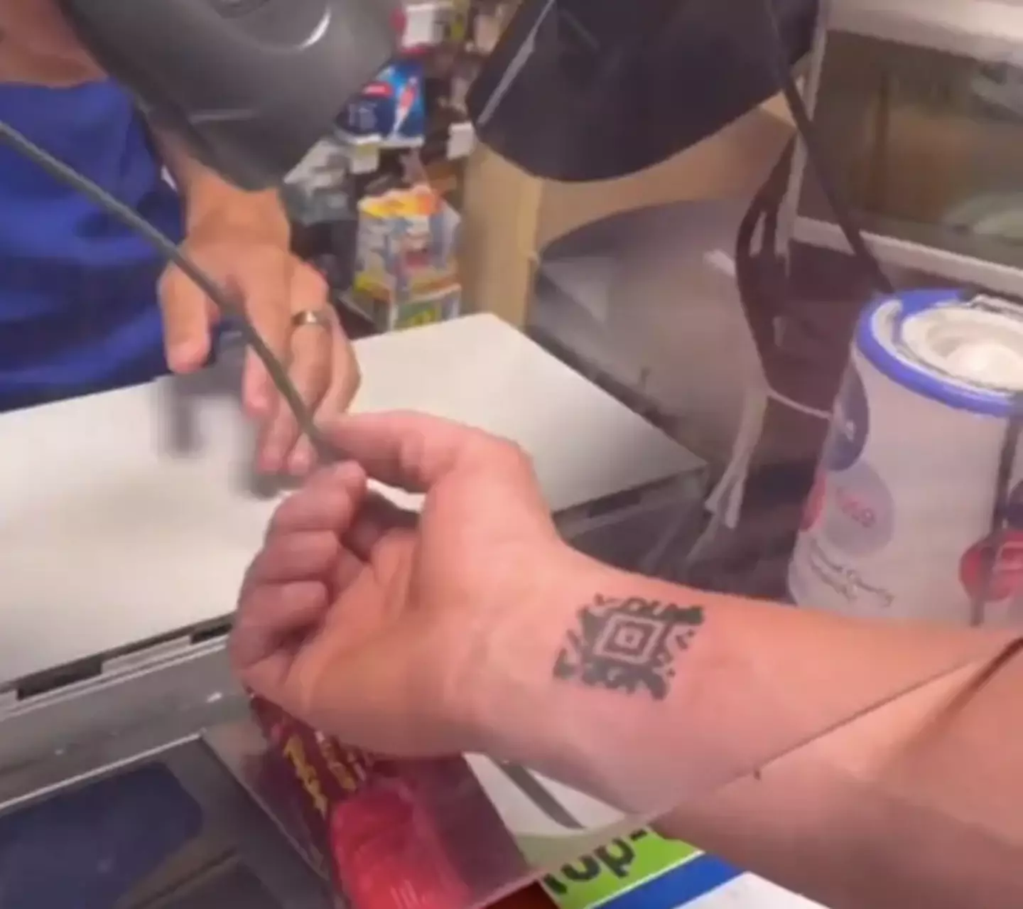 One lad got his Tesco Clubcard tattooed on his arm.