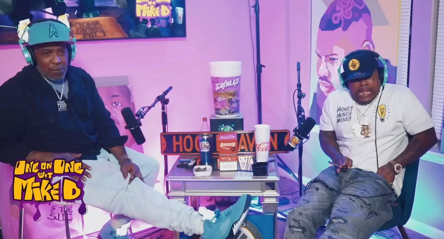 The rapper looked mortified after the dangerous slip up (YouTube/One on One with Mike D)