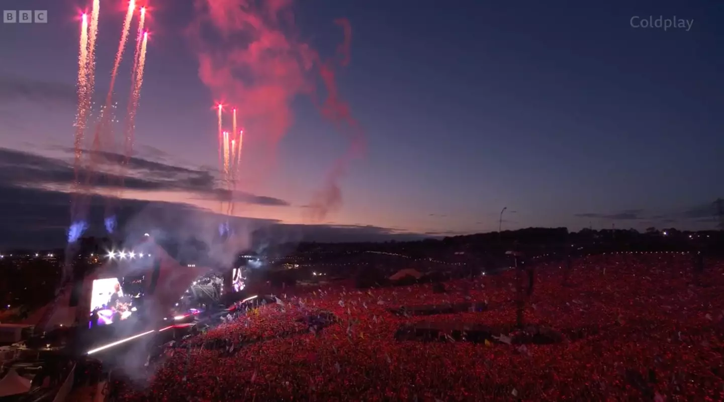 That's one massive crowd. (BBC)