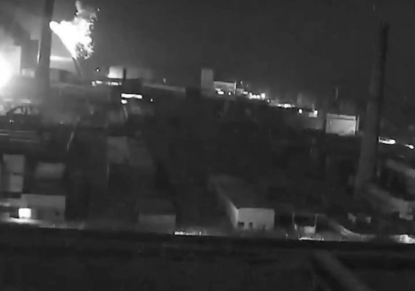 The protective dome was damaged but radiation levels have fortunately not increased. (X/@ZelenskyyUa)