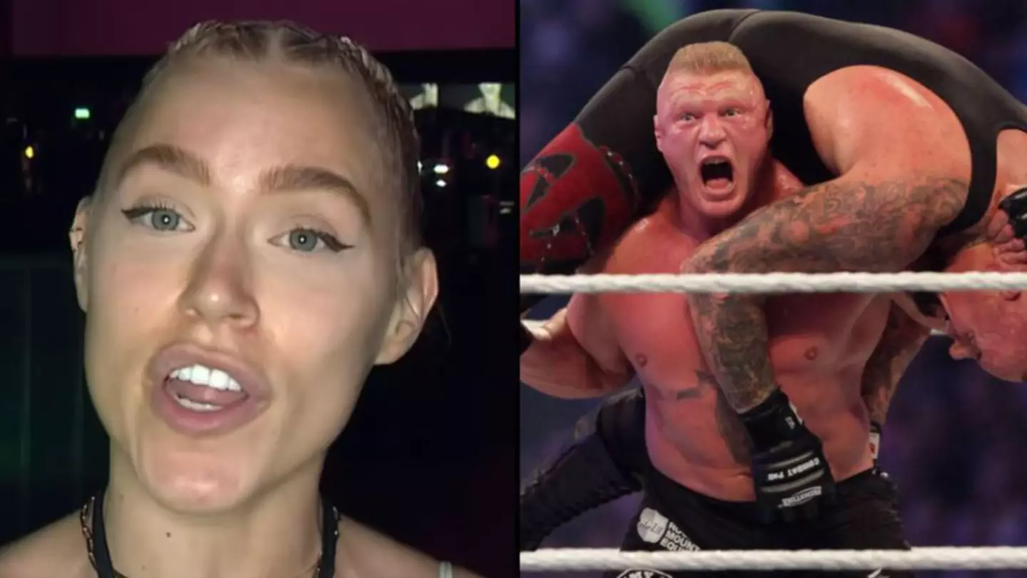 OnlyFans star Elle Brooke says everyone tells her she looks like Brock Lesnar after her fight