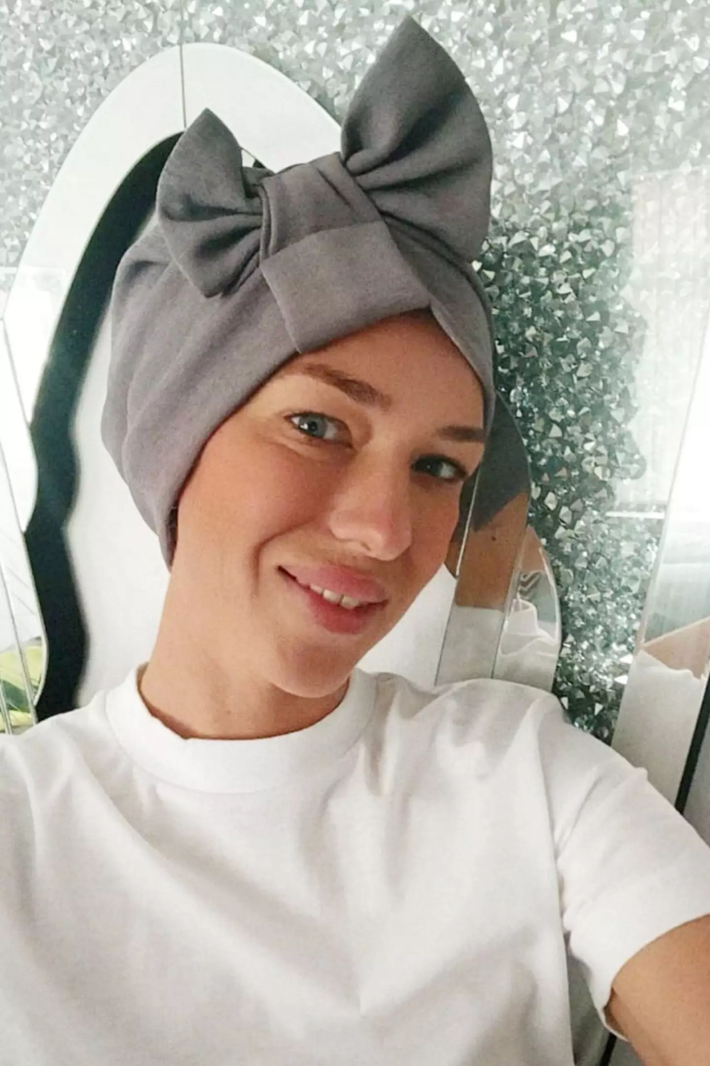 Davies admitted that she wanted a 'whole football team' of children before her diagnosis (SWNS)