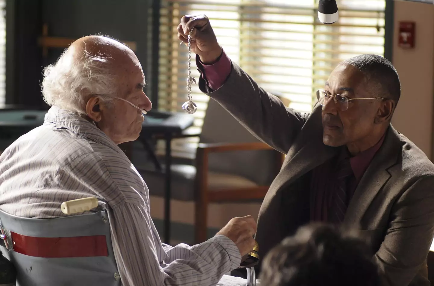 Gus Fring and Hector Salamanca square off in Breaking Bad (Ursula Coyote / AMC)