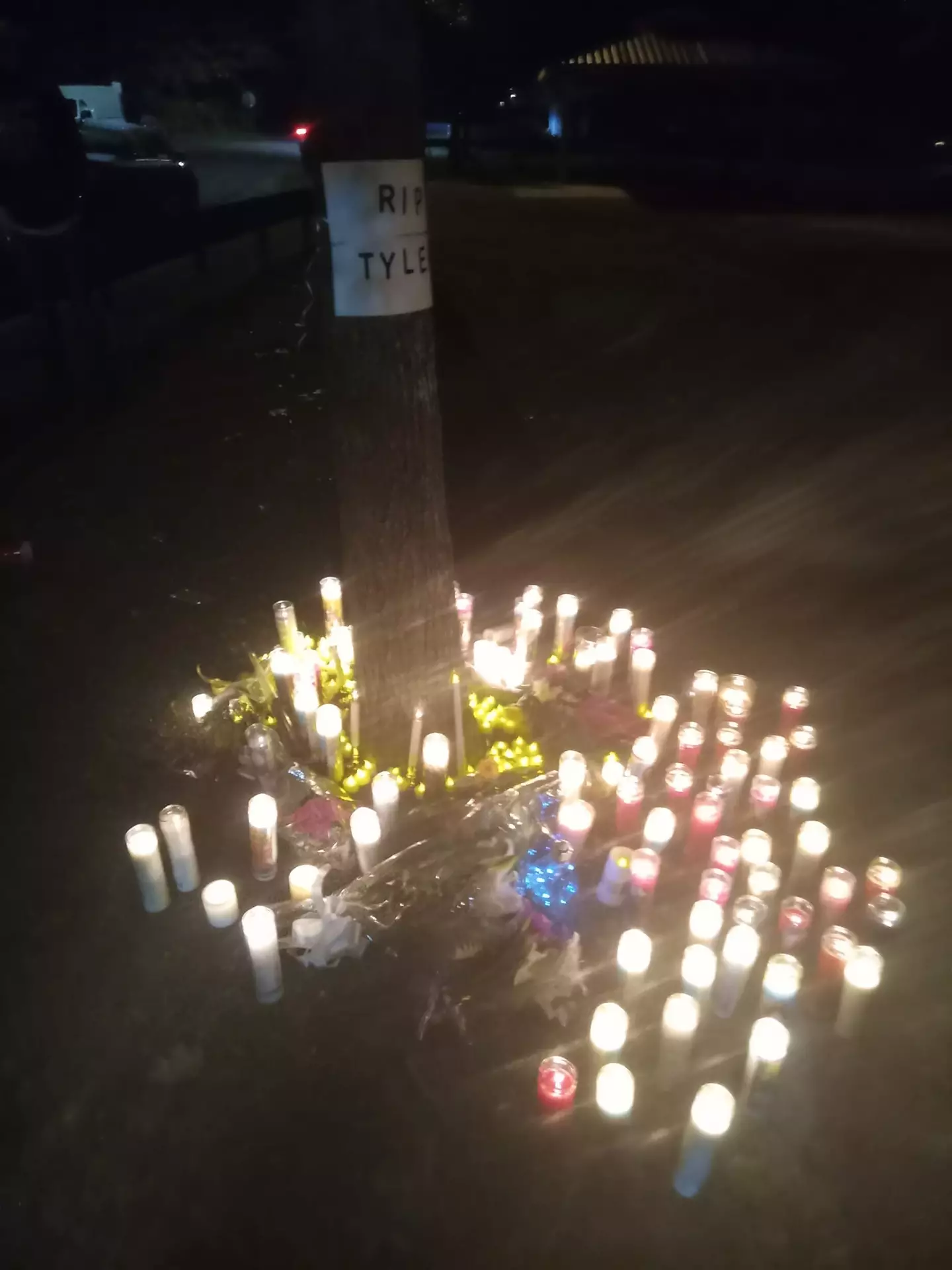 A candlelit vigil is being held for Tyler today Friday, 21 October.