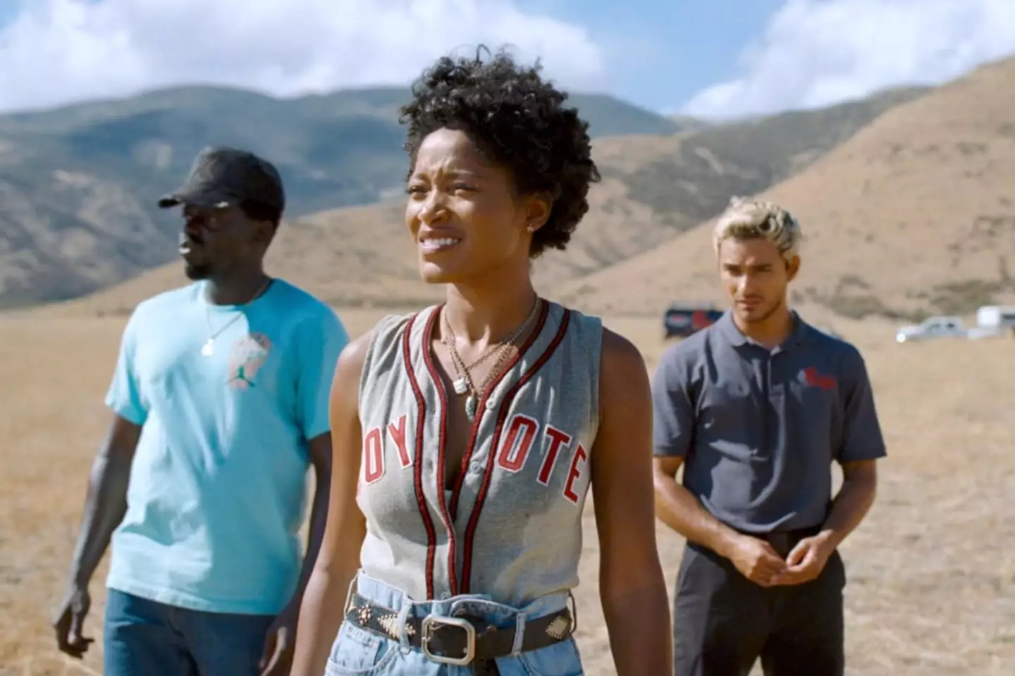 Perea, Palmer, and Kaluuya in Nope. (Universal Pictures)