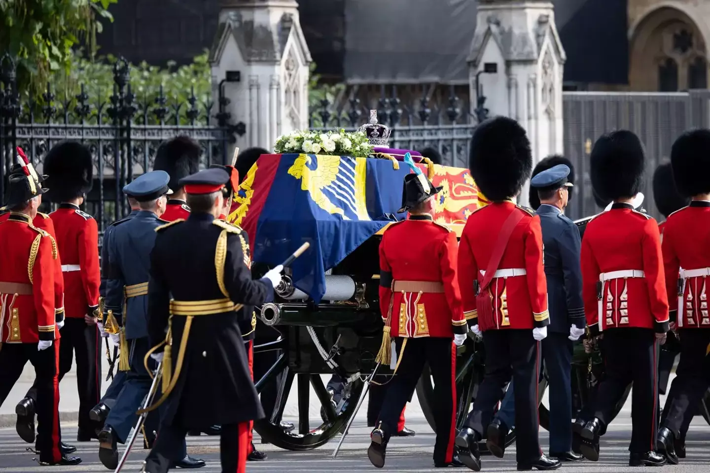 The Queen will be lying-in-state until her funeral surrounded by royal guards.
