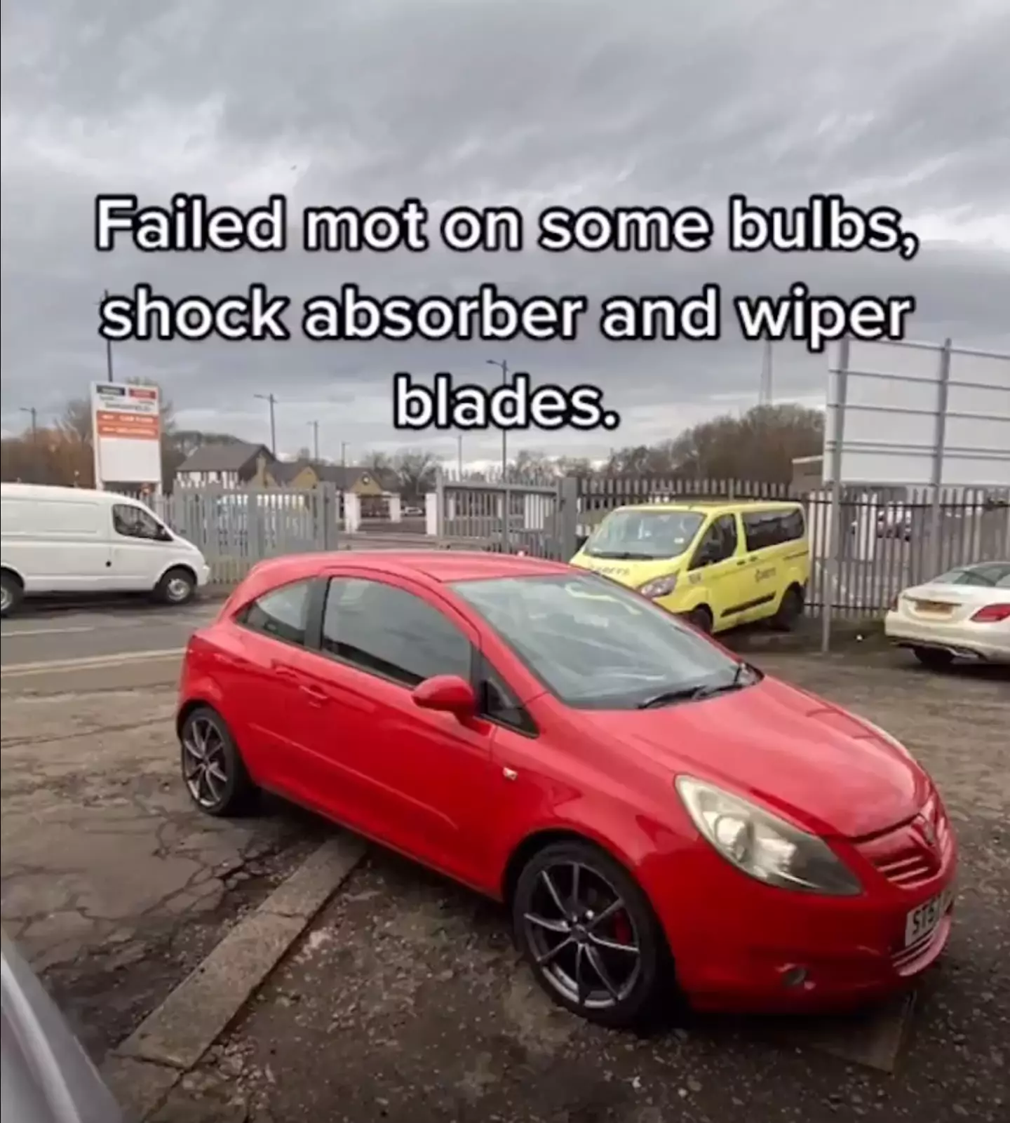 The car needed a few parts replaced.