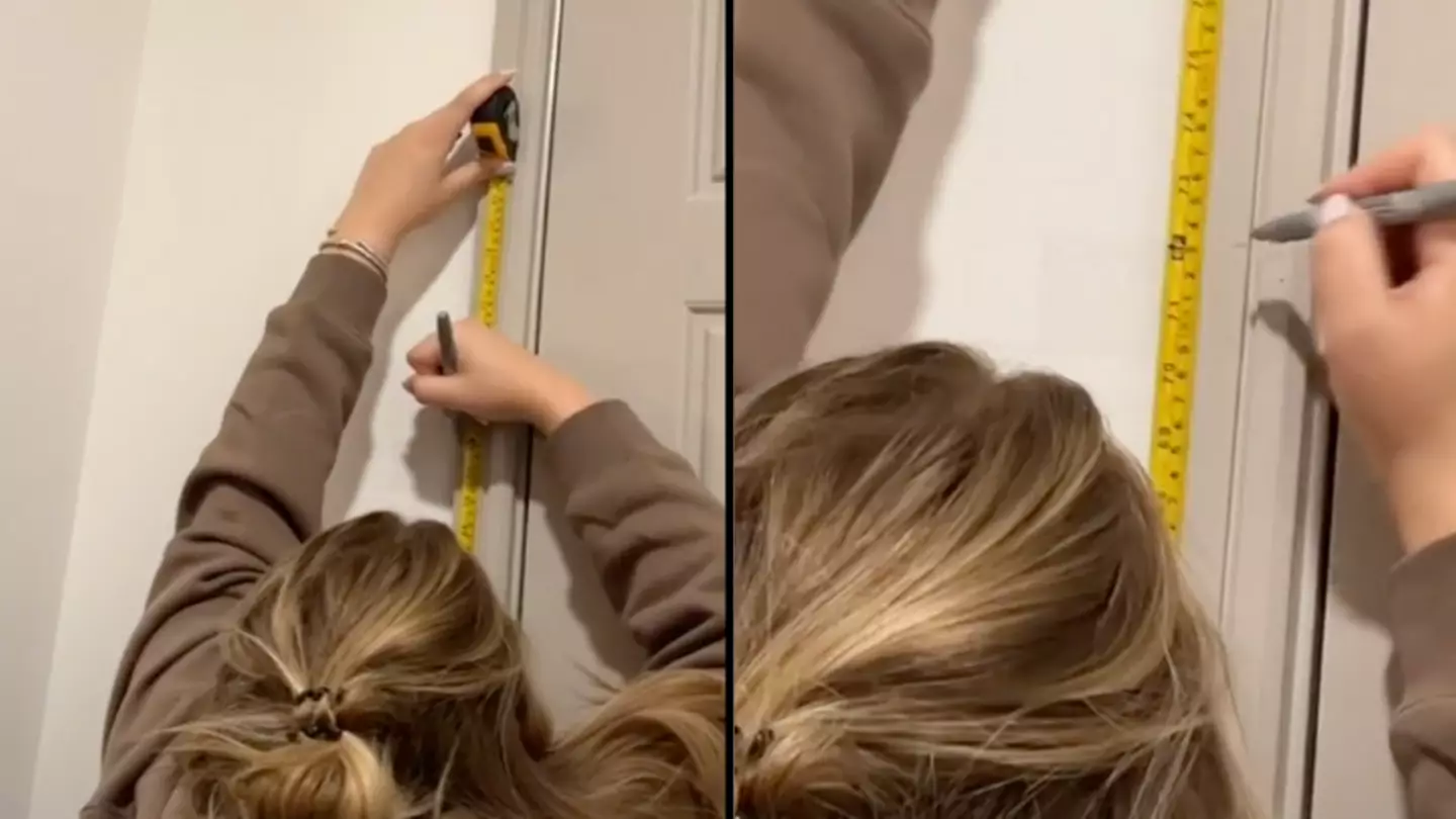 Woman Sparks 'Short King' Debate After Marking 6ft On Door Frame To Catch Dates Lying About Their Height