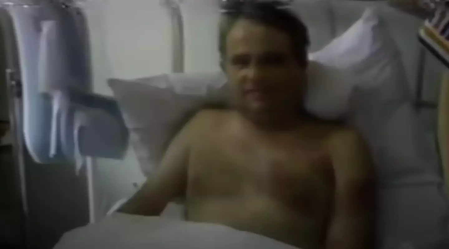 Lancaster somehow survived the freak incident (YouTube/Retrontario/NBC News)