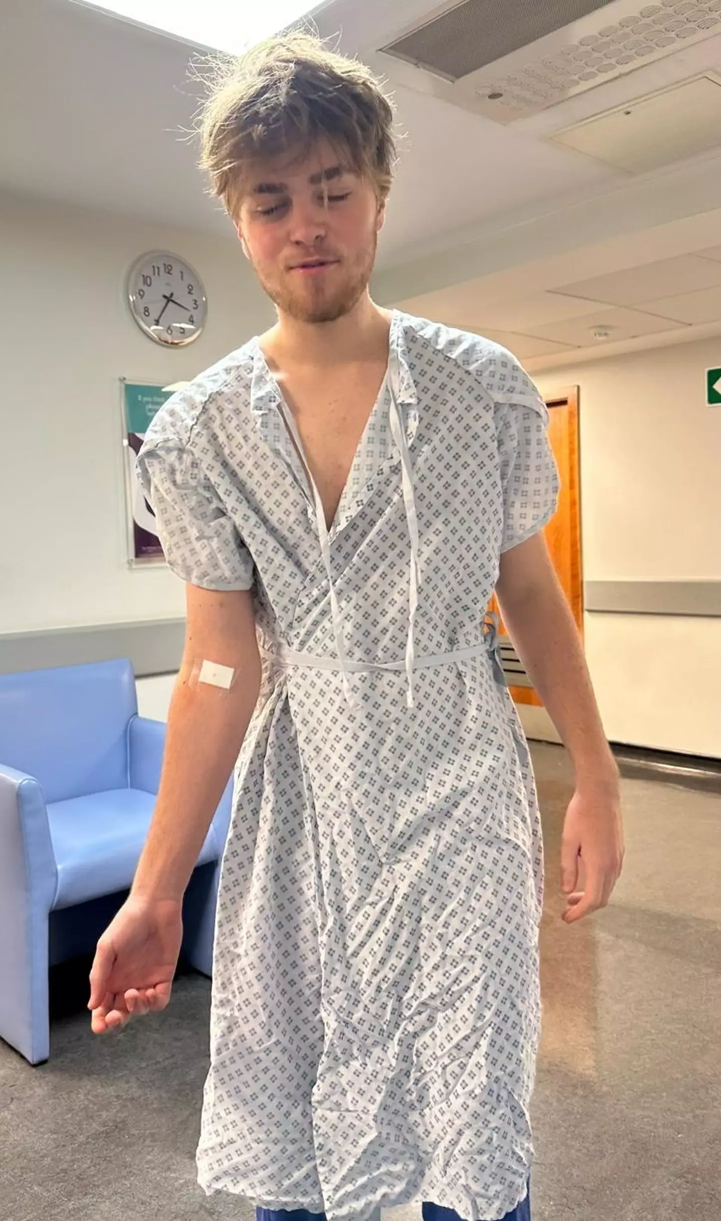 The condition forced him to drop out of his apprenticeship and move back in with his parents (SWNS)