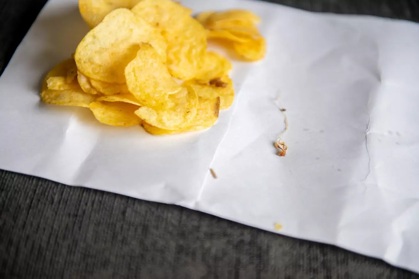 It's the last thing you'd want to find in your packet of crisps.