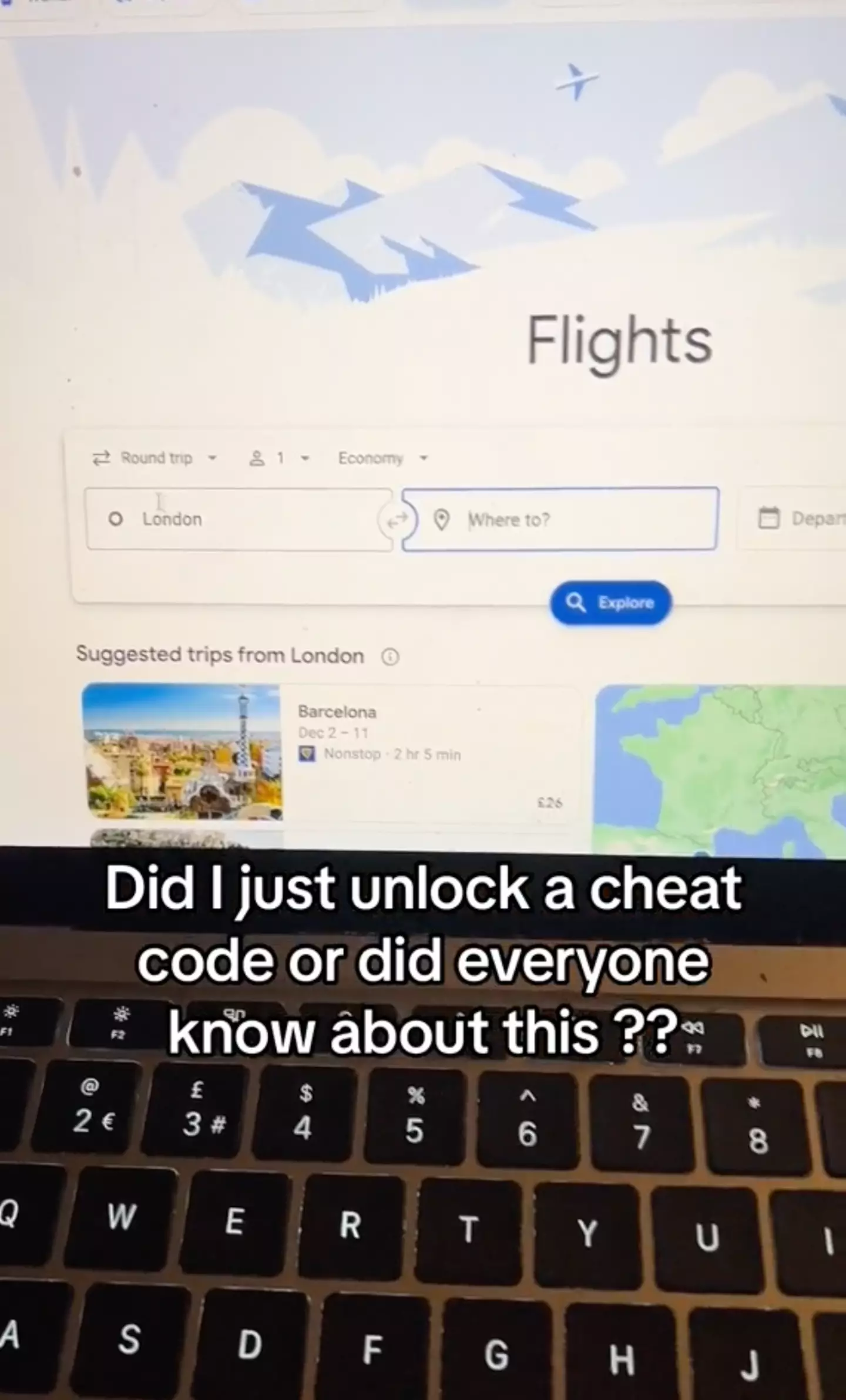 The simple hack allows you to find cheap flights to any destination.