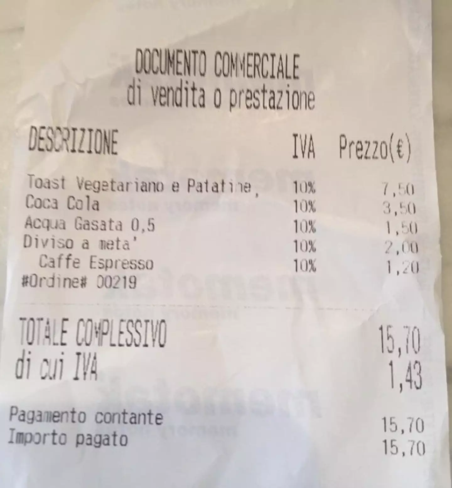 The tourists were baffled over the additional charge.