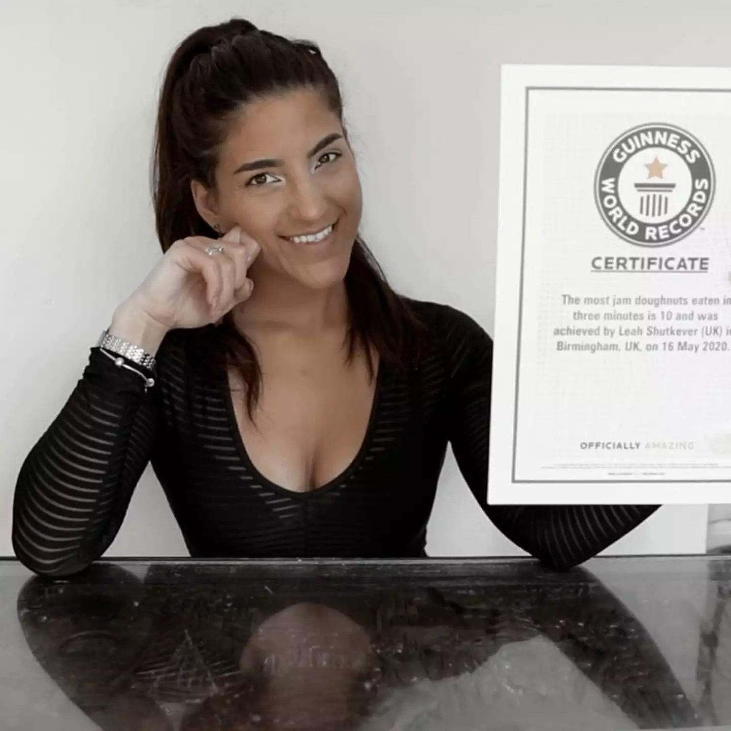 She currently holds 26 Guinness world records.