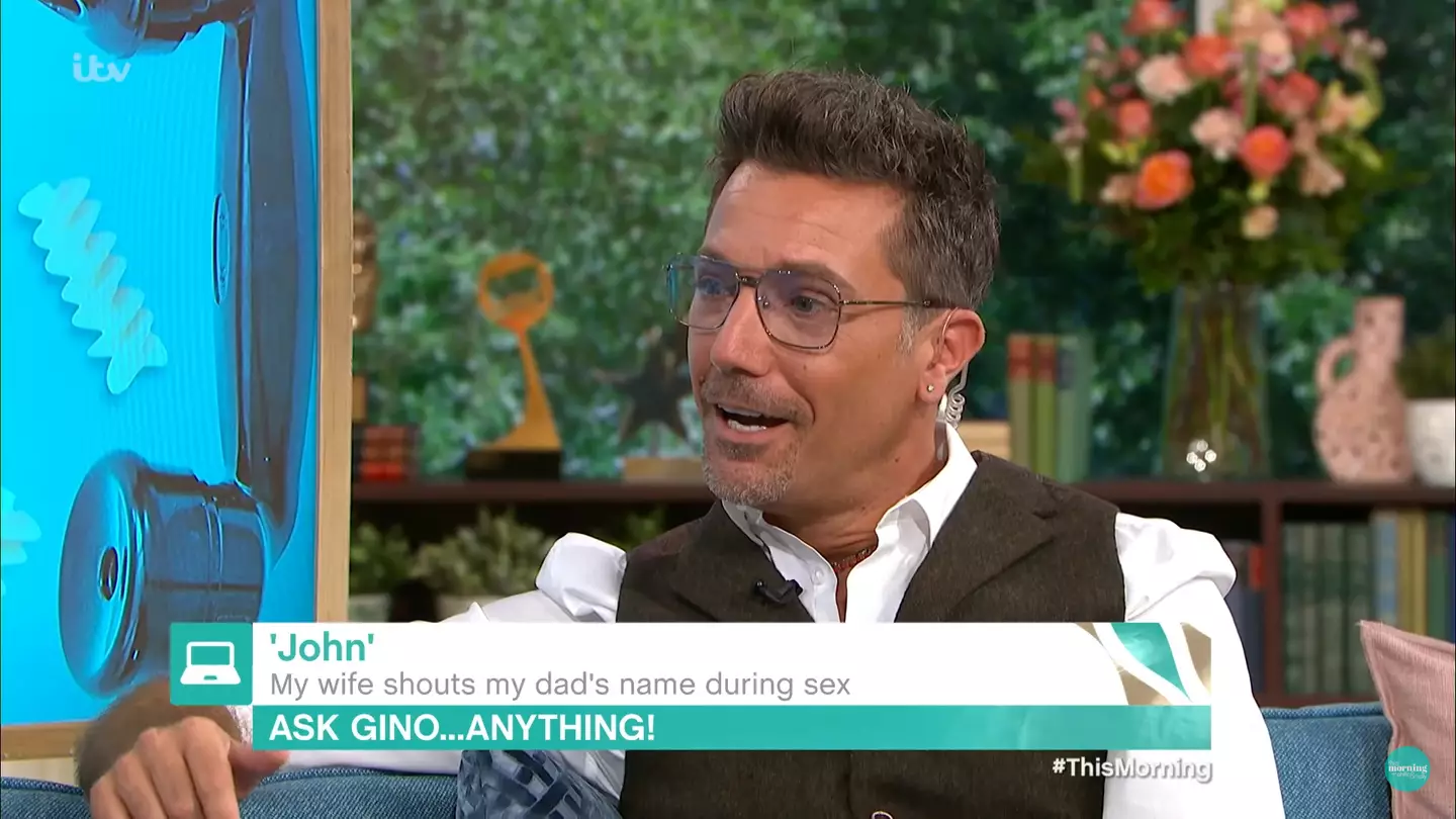 viewers of This Morning could ask Gino D'Acampo questions in today's (Thursday) show.