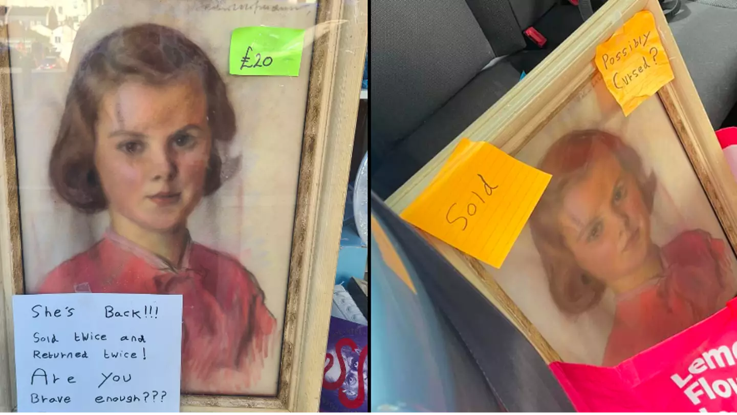 Mystery of ‘possibly cursed’ painting spotted back on sale after being returned twice