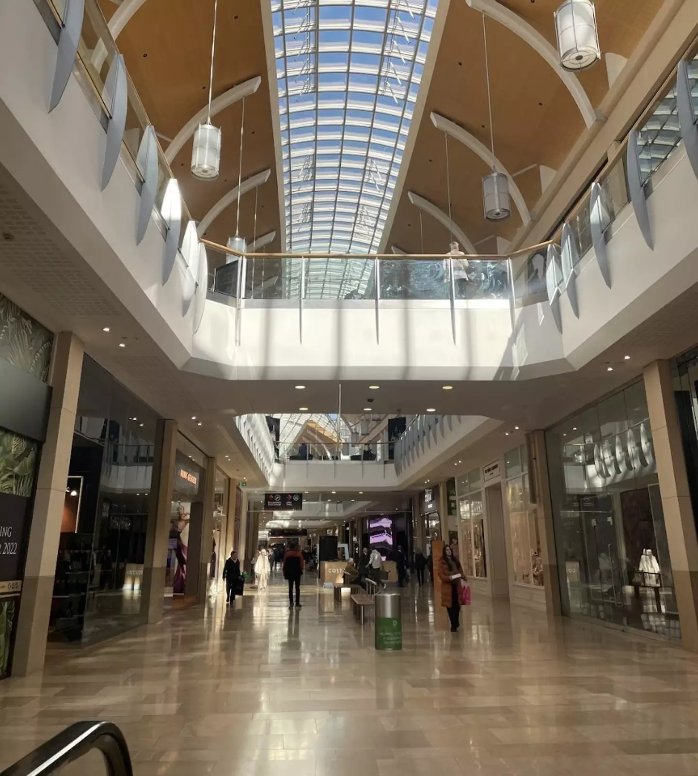 Shoppers claimed they were stuck in the car park for hours.