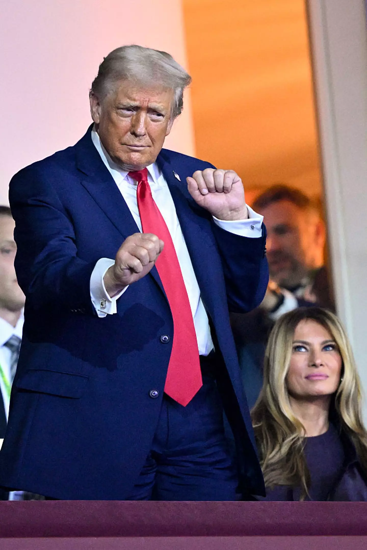 Trump was awarded the FIFA peace prize at the World Cup draw on Friday (Mandel NGAN / POOL / AFP via Getty Images)