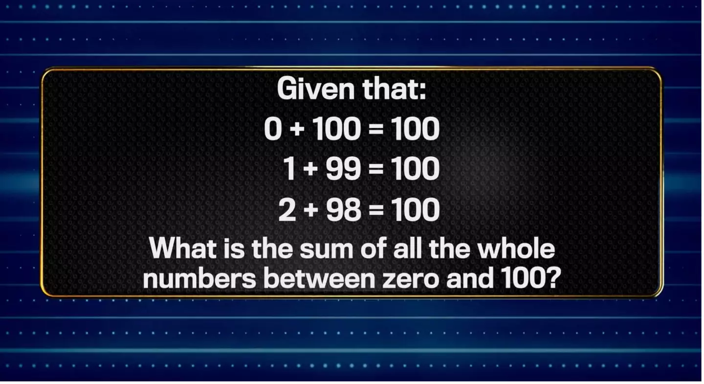But The 1% Club contestants were left stumped by this maths problem.