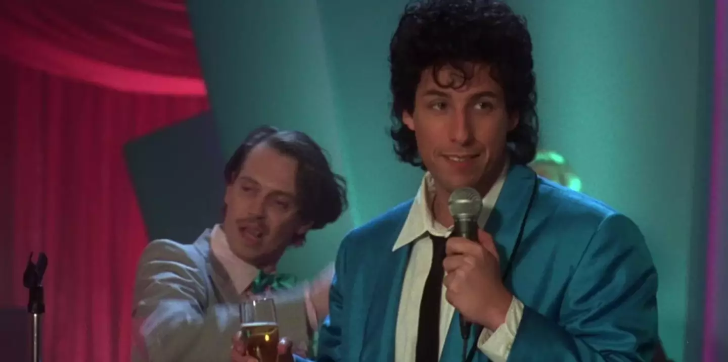 Sandler and Buscemi in The Wedding Singer.