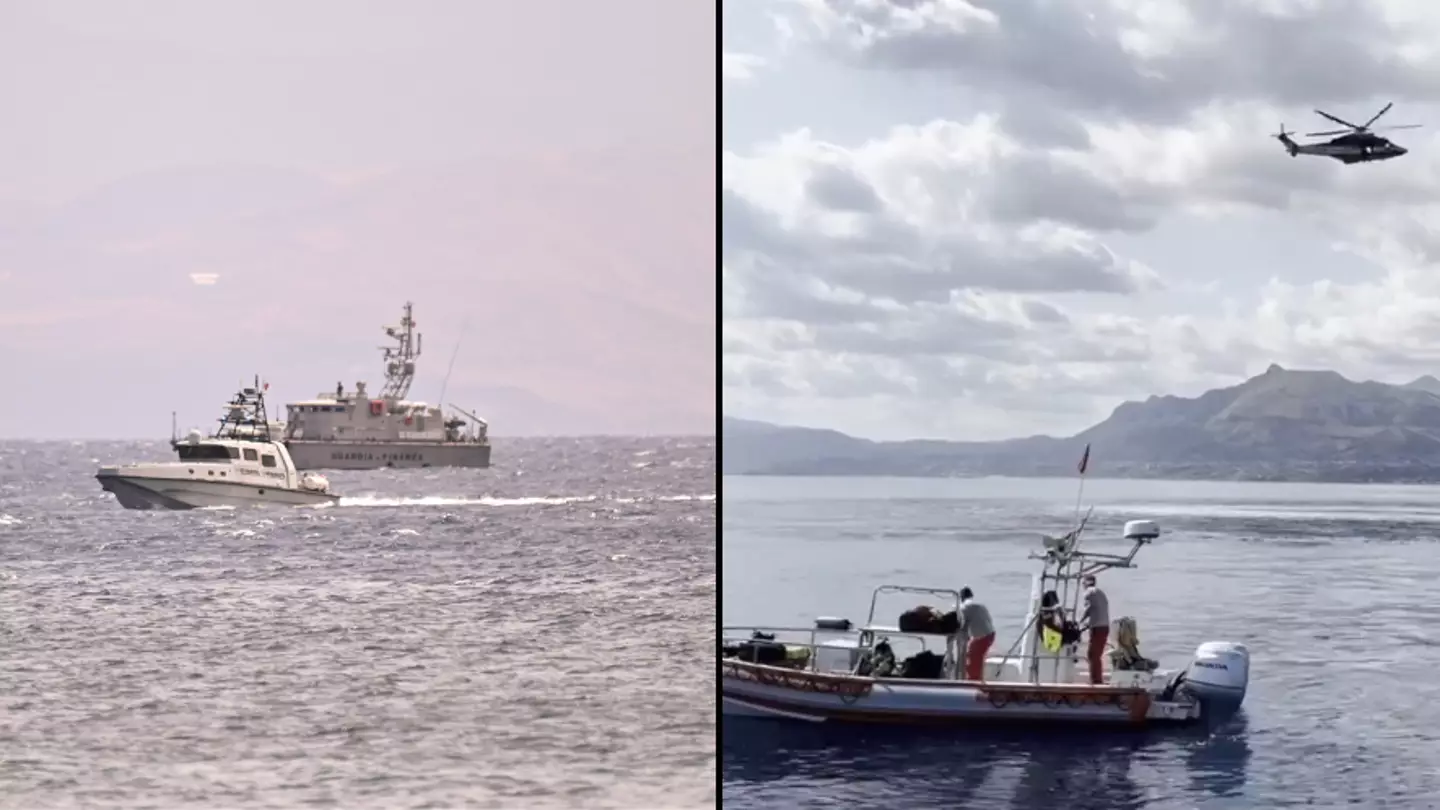 Divers searching for six missing people in Sicily yacht disaster spot 'corpses through portholes'
