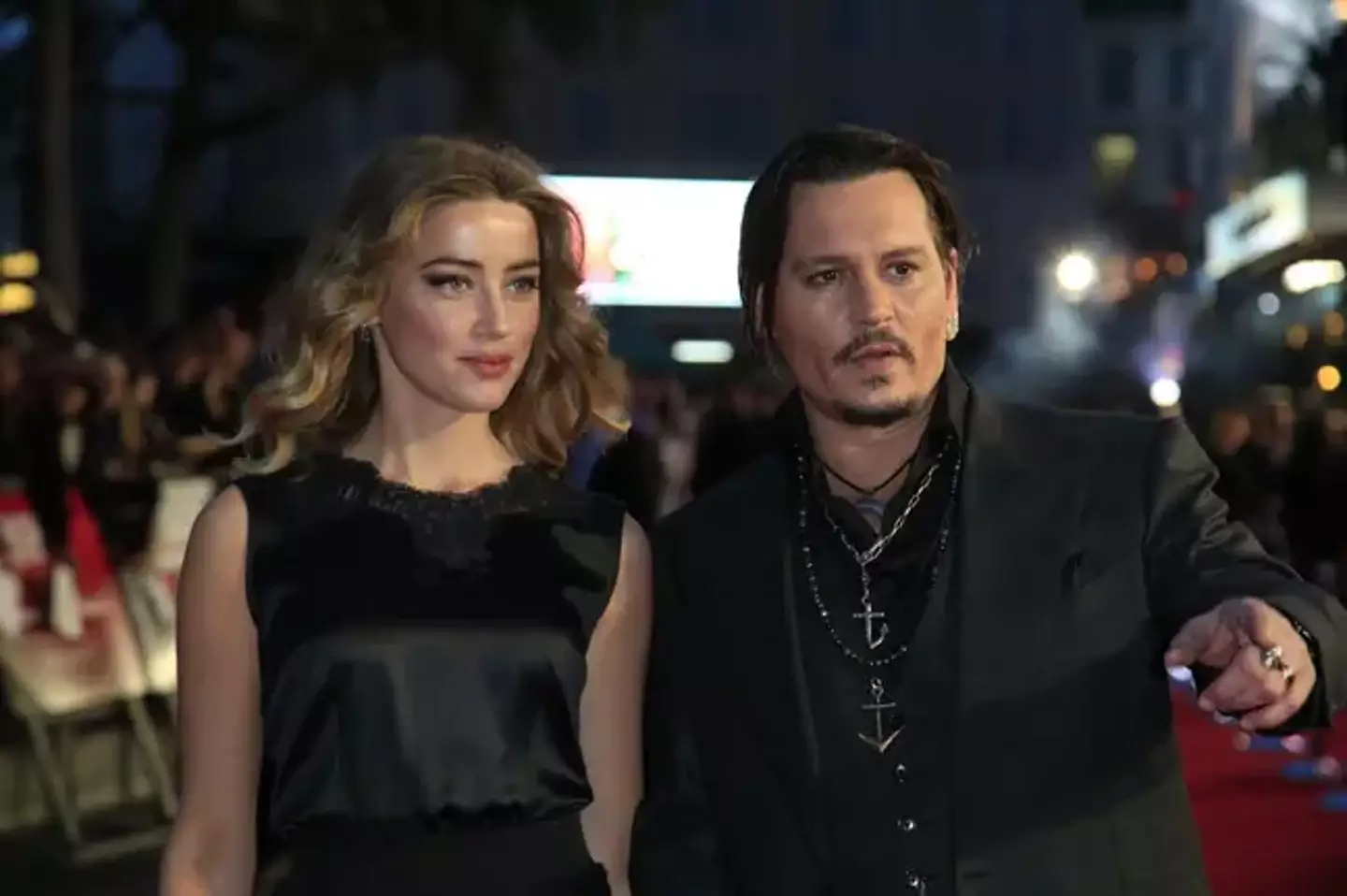 Amber Heard and Johnny Depp together in 2015.
