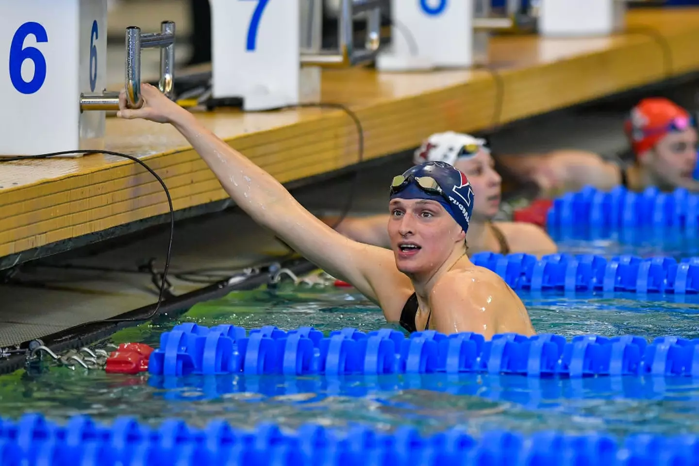 Lia Thomas hoped to change the rules around trans women competing in elite sport. (Rich von Biberstein/Icon Sportswire via Getty Images)