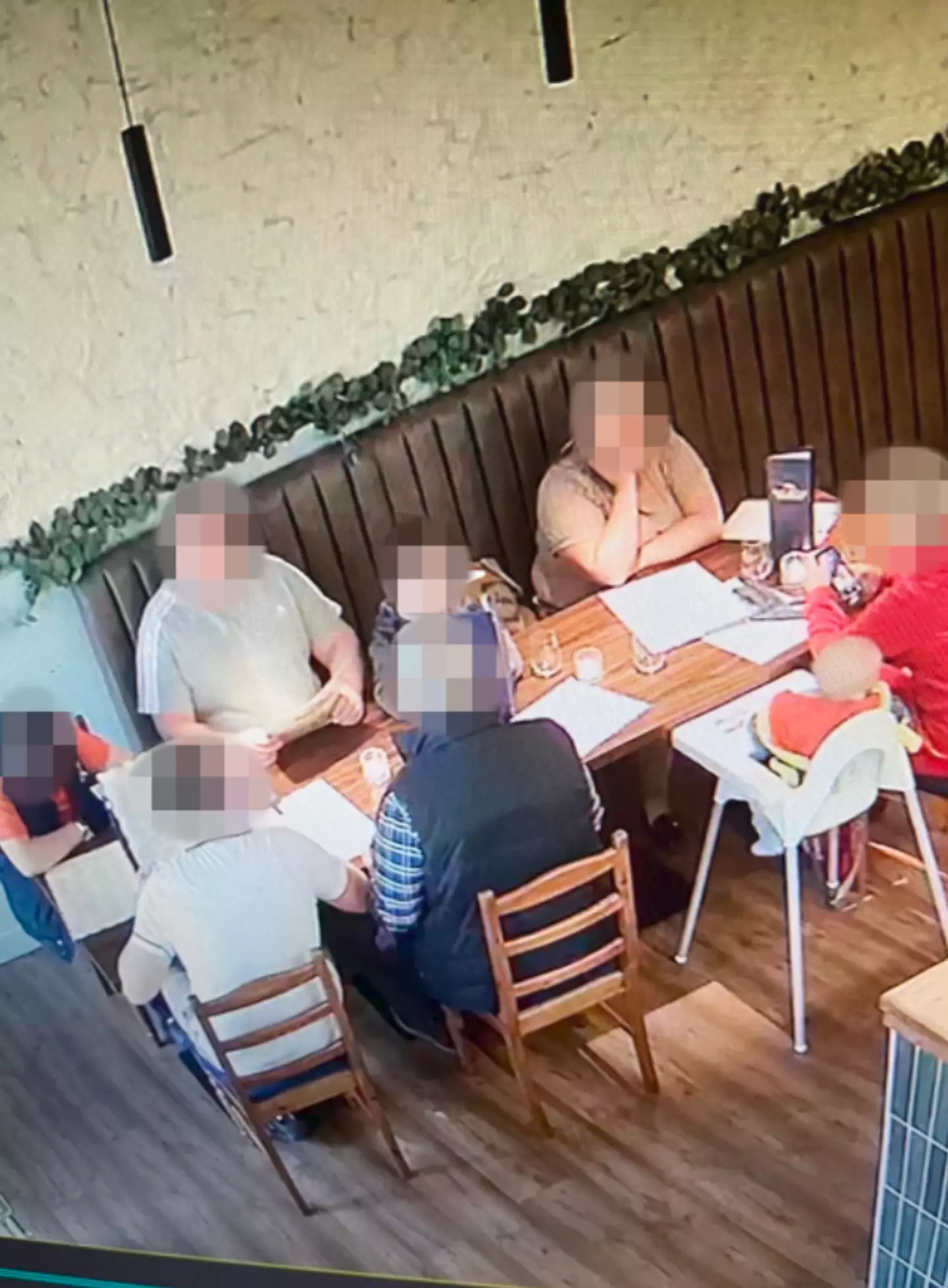 The restaurant caught them on CCTV. (Facebook/Bella Ciao Swansea)