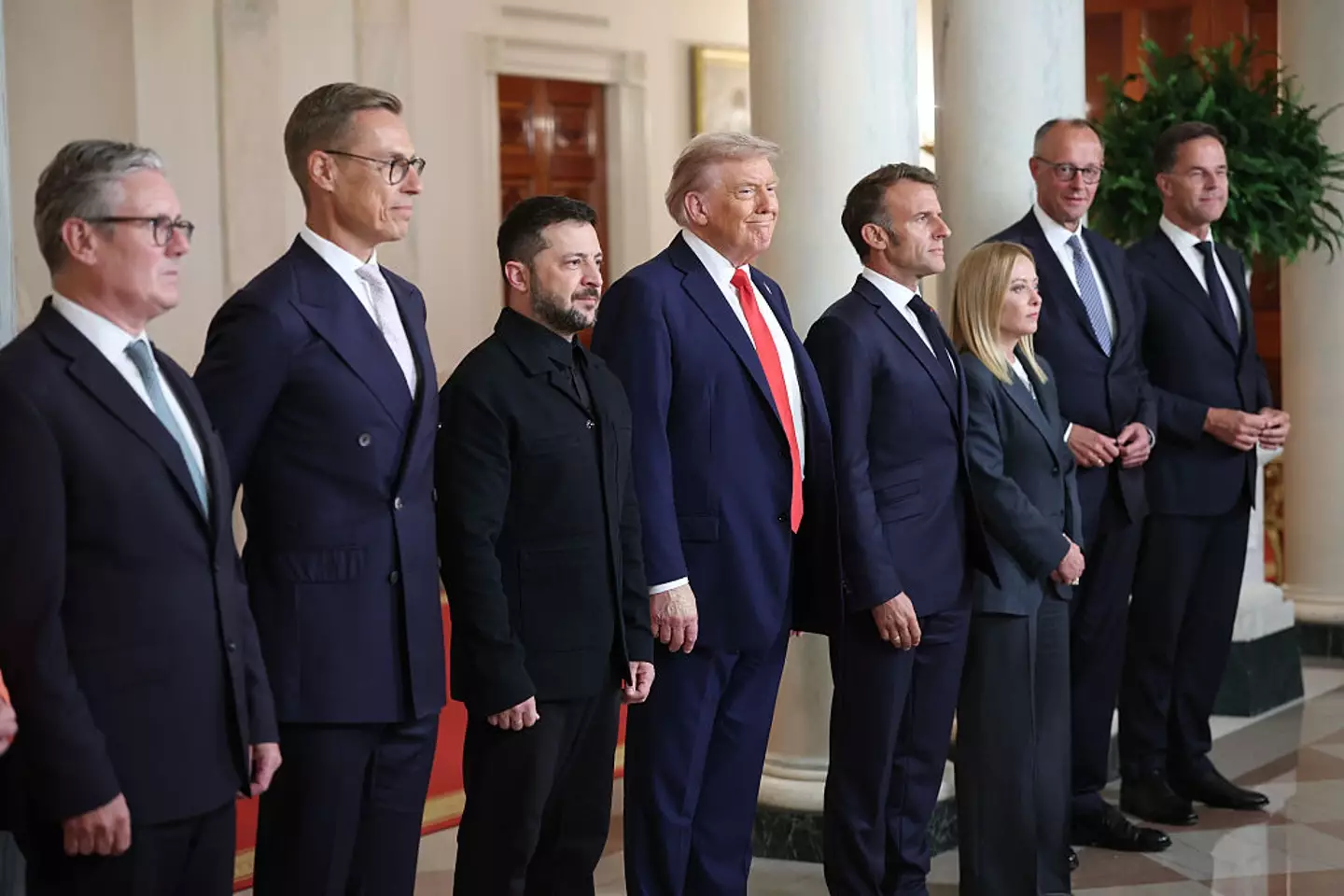 Trump hosted several European leaders after his Alaska summit with Vladimir Putin (Win McNamee/Getty Images)