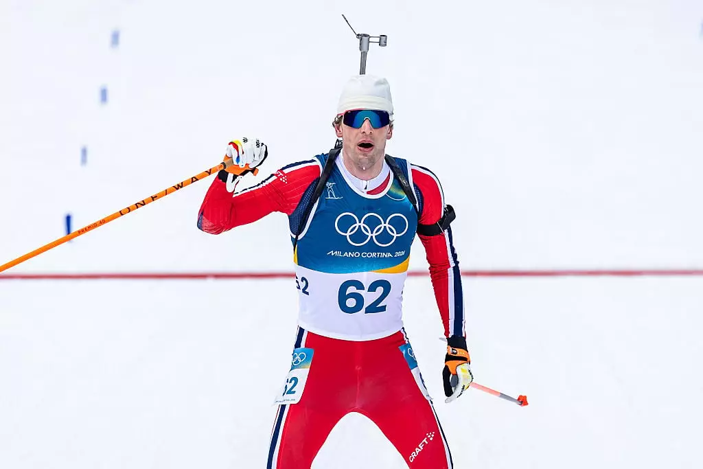 Sturla Holm Lægreid later suggested his head wasn't in the right place after the event (Grega Valancic/VOIGT/GettyImages)