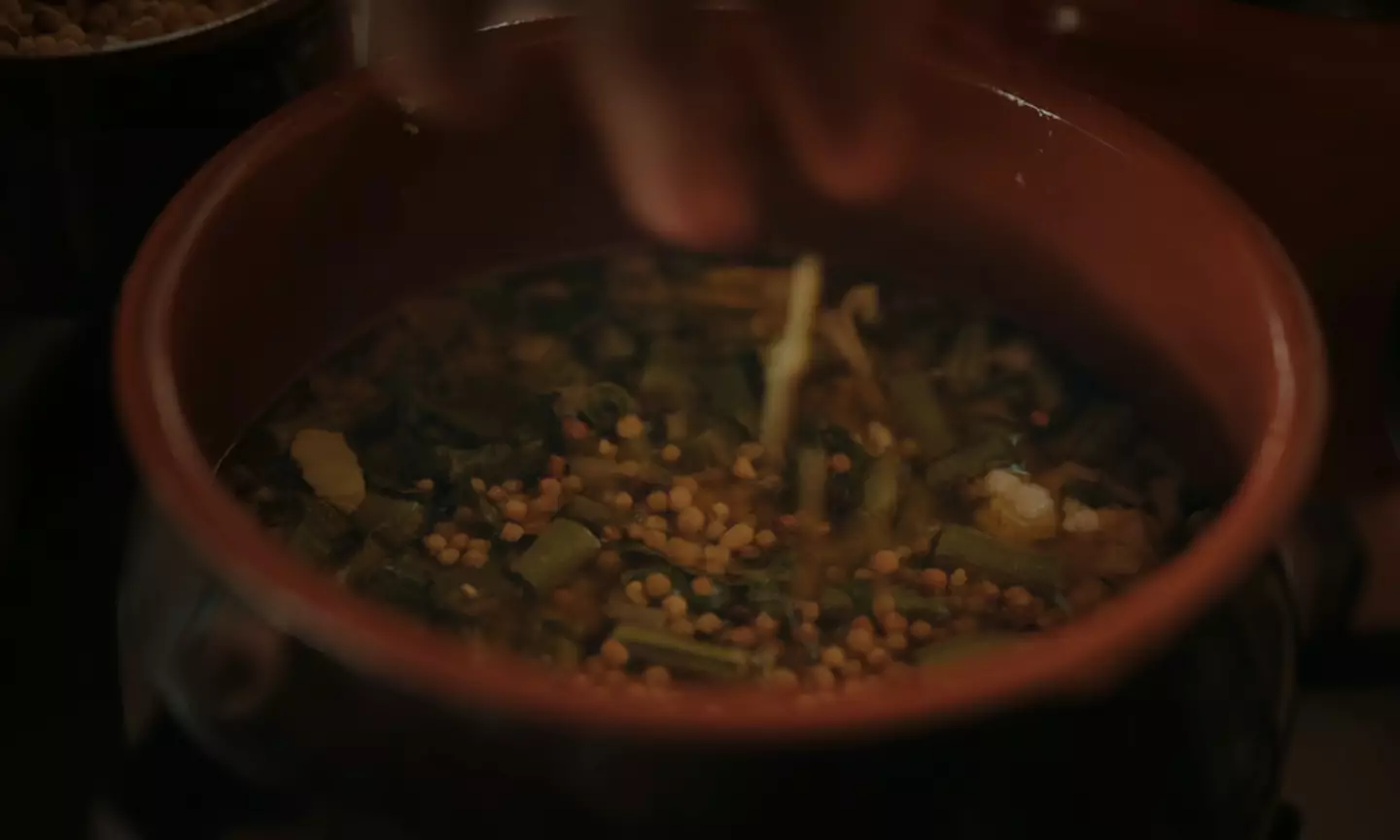 Buettner's minestrone soup being made (Netflix)