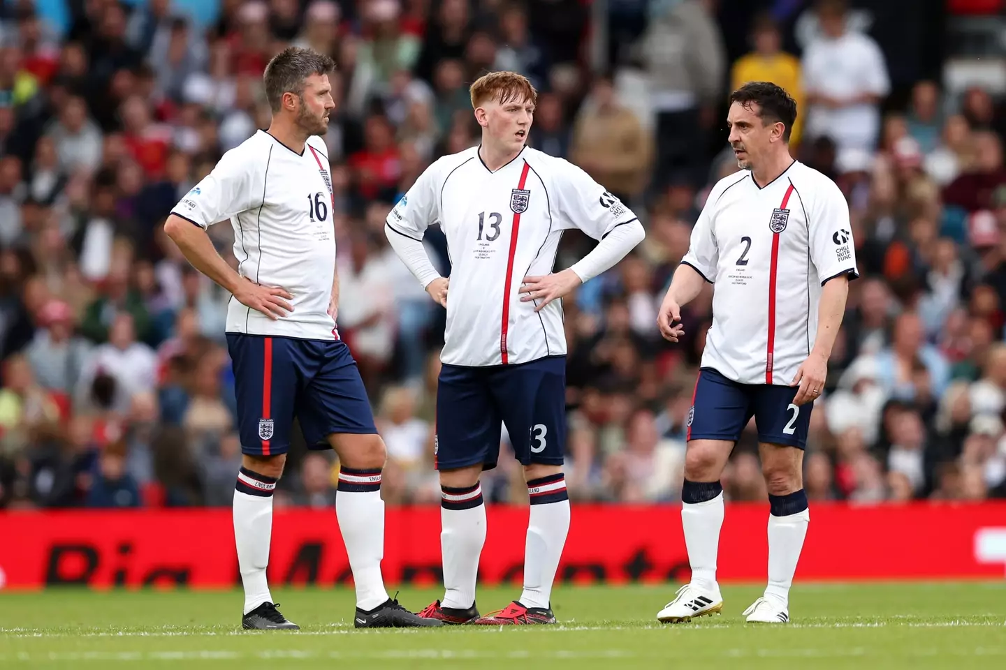 He appeared in Soccer Aid alongside United legends Gary Neville and Michael Carrick (Matt McNulty via Getty Images)