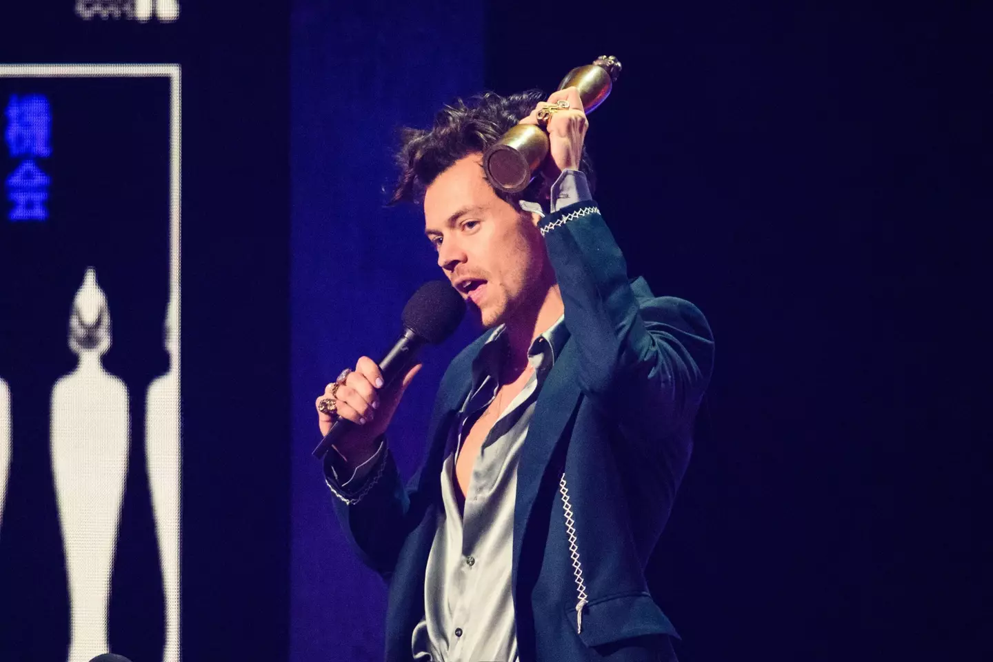 Harry Styles made sure to thank his mum during the Brit Awards.