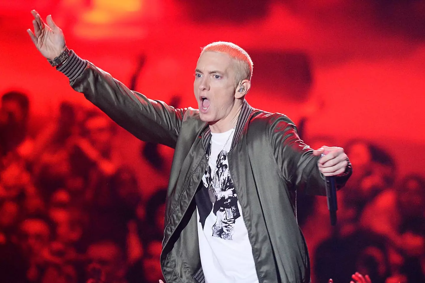 Eminem says one of his most notorious tracks now makes him 'cringe' (Kevork Djansezian/Getty Images for MTV)