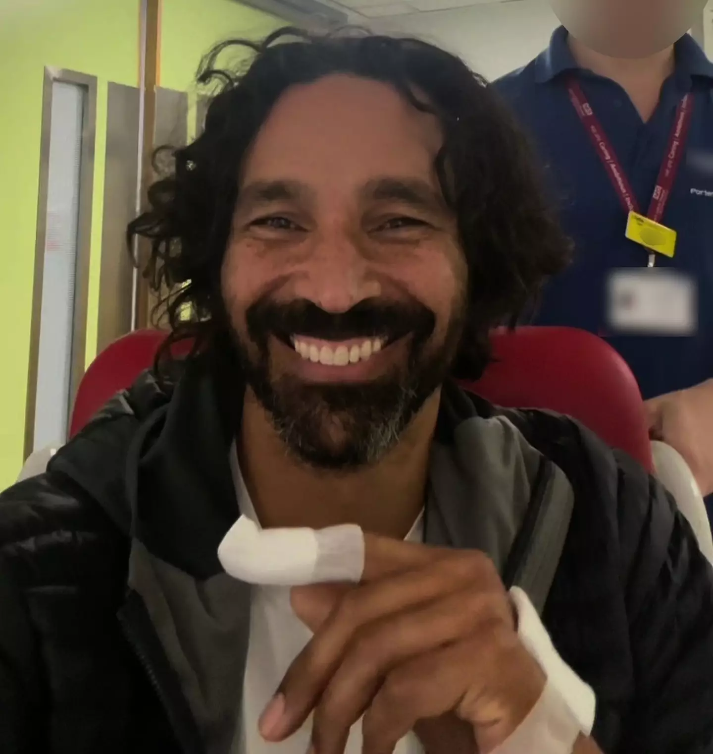 The father-of-two was left 'delirious' due to the infection (Kennedy News and Media)