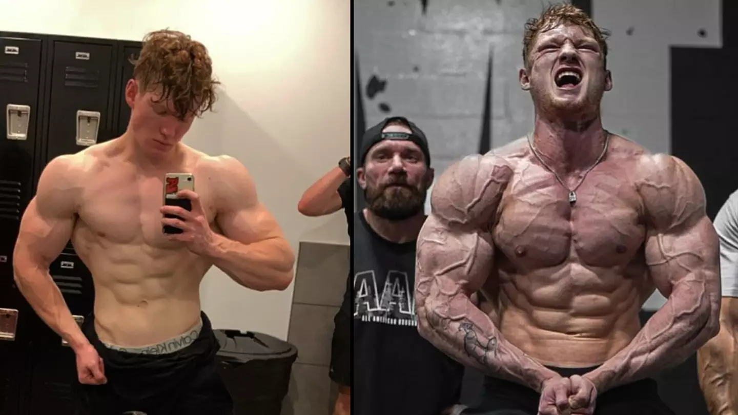 19-year-old bodybuilder who smashed Arnold Schwarzenegger's record has had incredible two year transformation
