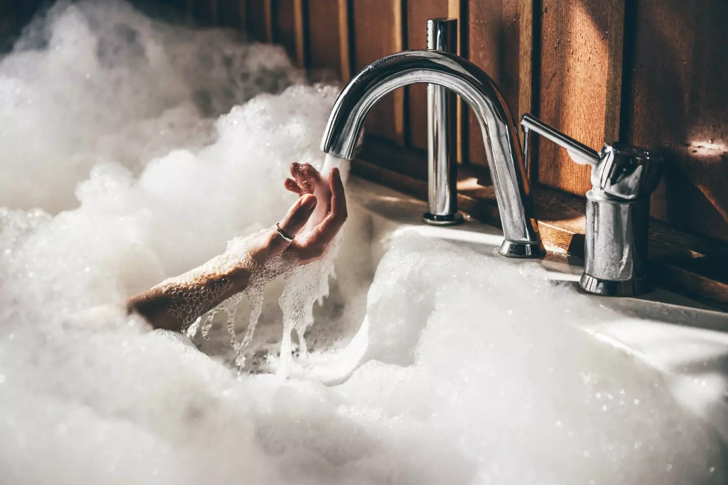 Health experts have warned that a hot bath can put extra pressure on your heart which can lead to you passing out or even worse consequences (Getty Stock Photo)