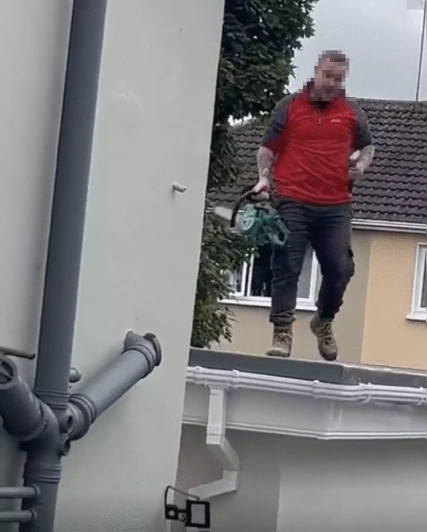 He did not look happy.