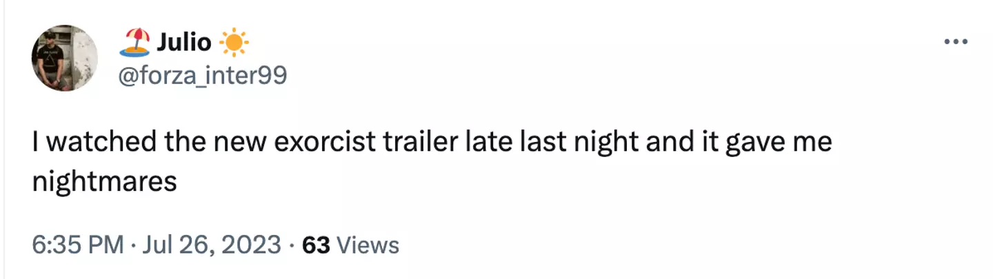 People were proper freaked out by the trailer.